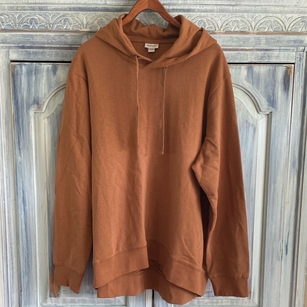 Avenue Women's Plus Size SWEATSHIRT SO COZY - Copper - Picture 3 of 11